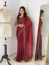 Tew Fendy Chiffon Party Wear Saree Wholesale Clothing Suppliers In India